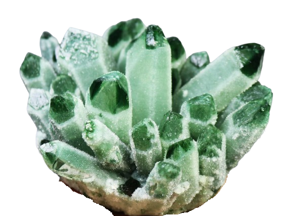 Green Quartz Cluster